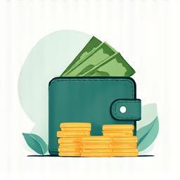 Illustration of a wallet or coins, representing payment upfront.